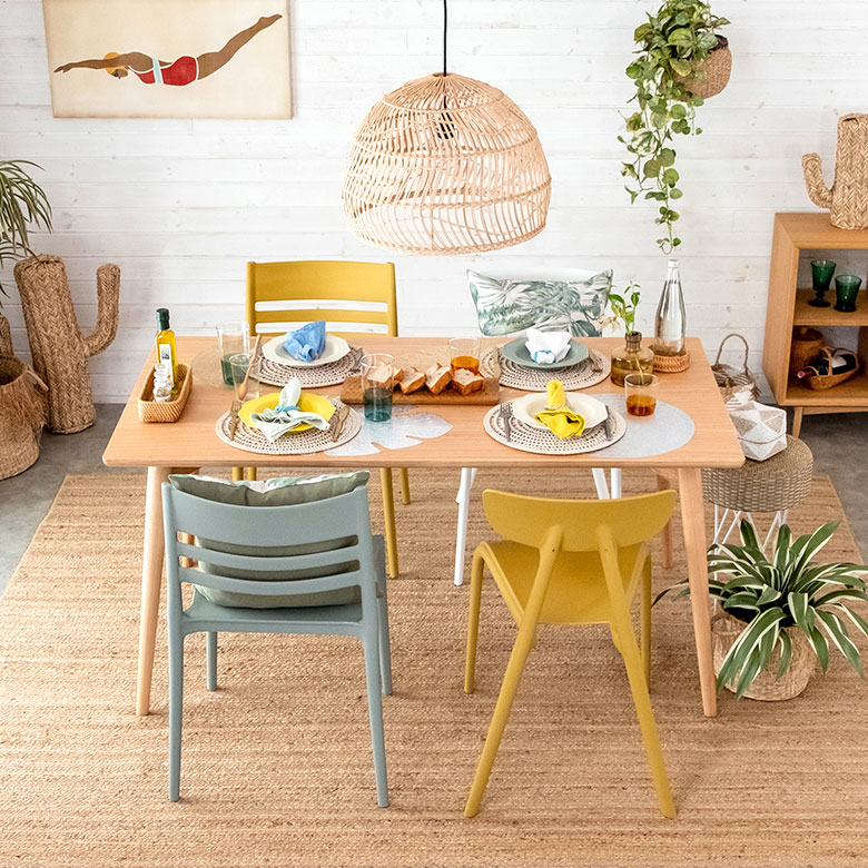 楽天市場】ダイニングテーブル 4人掛け 木製 W 150 D 80 ナチュラル