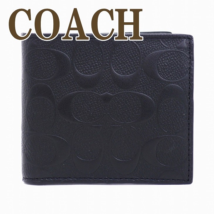楽天市場】コーチ 財布 メンズ COACH 二つ折り財布 レザー 小銭入れ付