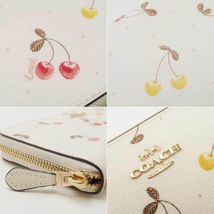 楽天市場】コーチ COACH 財布 レディース 長財布 チェリー さくらんぼ