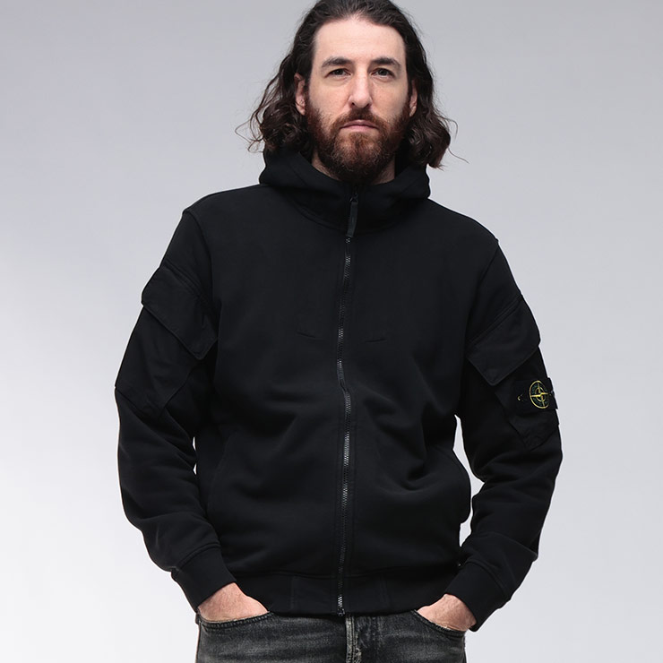 楽天市場】stone island（スタイル（パーカー）ジップアップパーカー