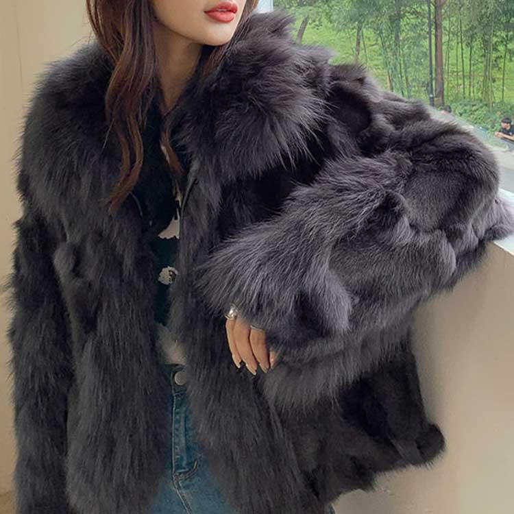 楽天市場】コート ジャケット フォックス リアルファー アウター