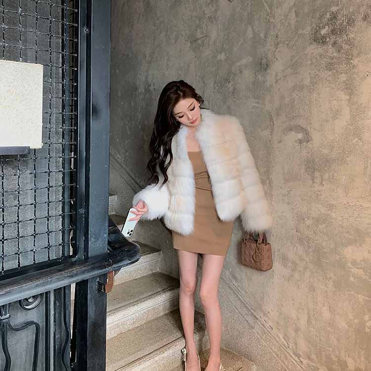 楽天市場】ジャケット フォックス リアルファー コート アウター