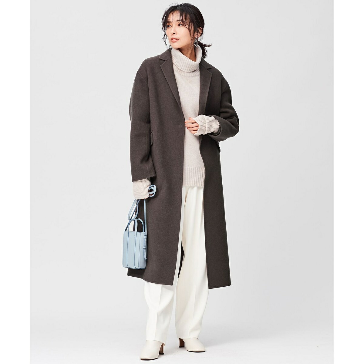 楽天市場】ウールカシミヤブレンドバルキー タートルネック ニット／23