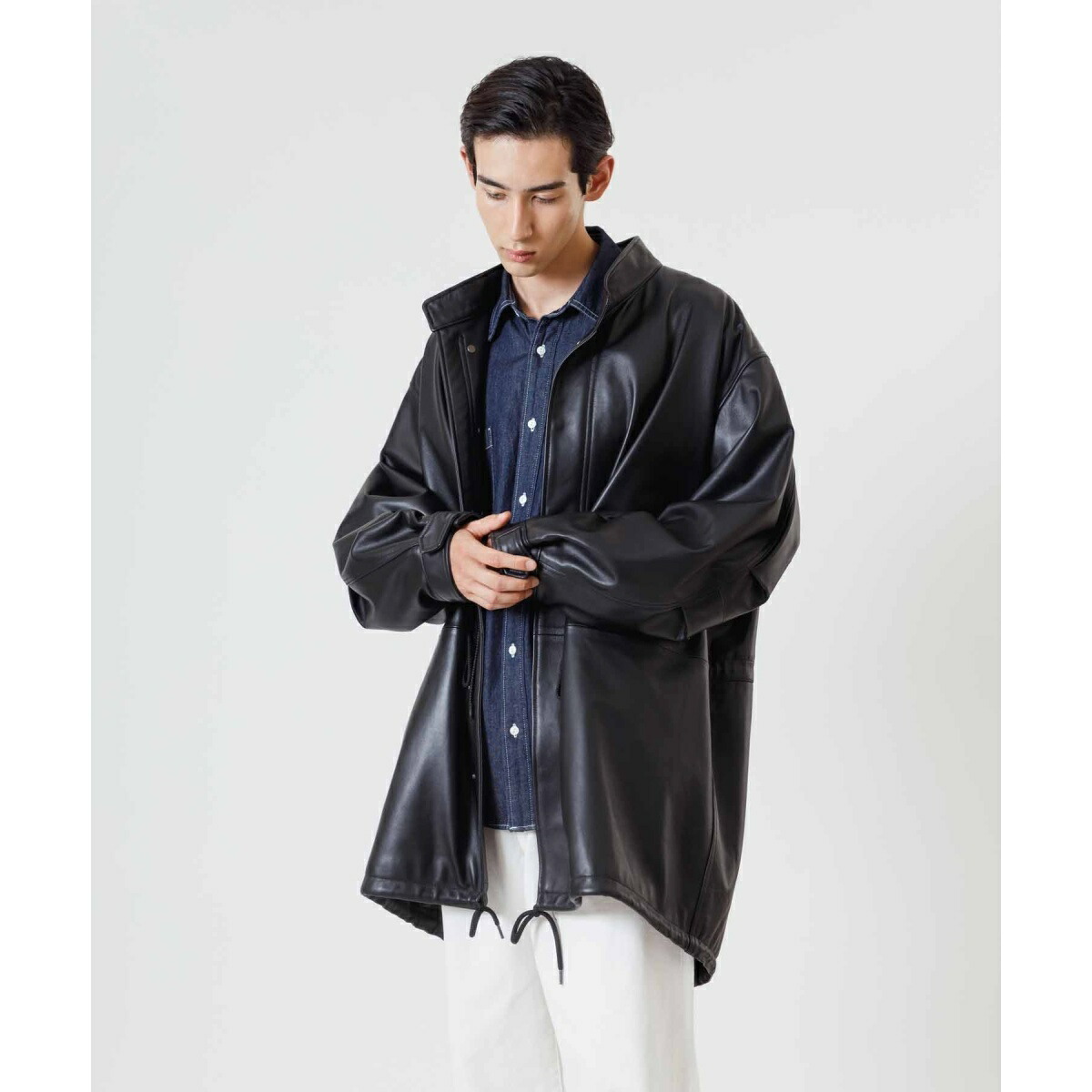 楽天市場】シープレザー ビッグシルエット モッズコート M-65 UNISEX