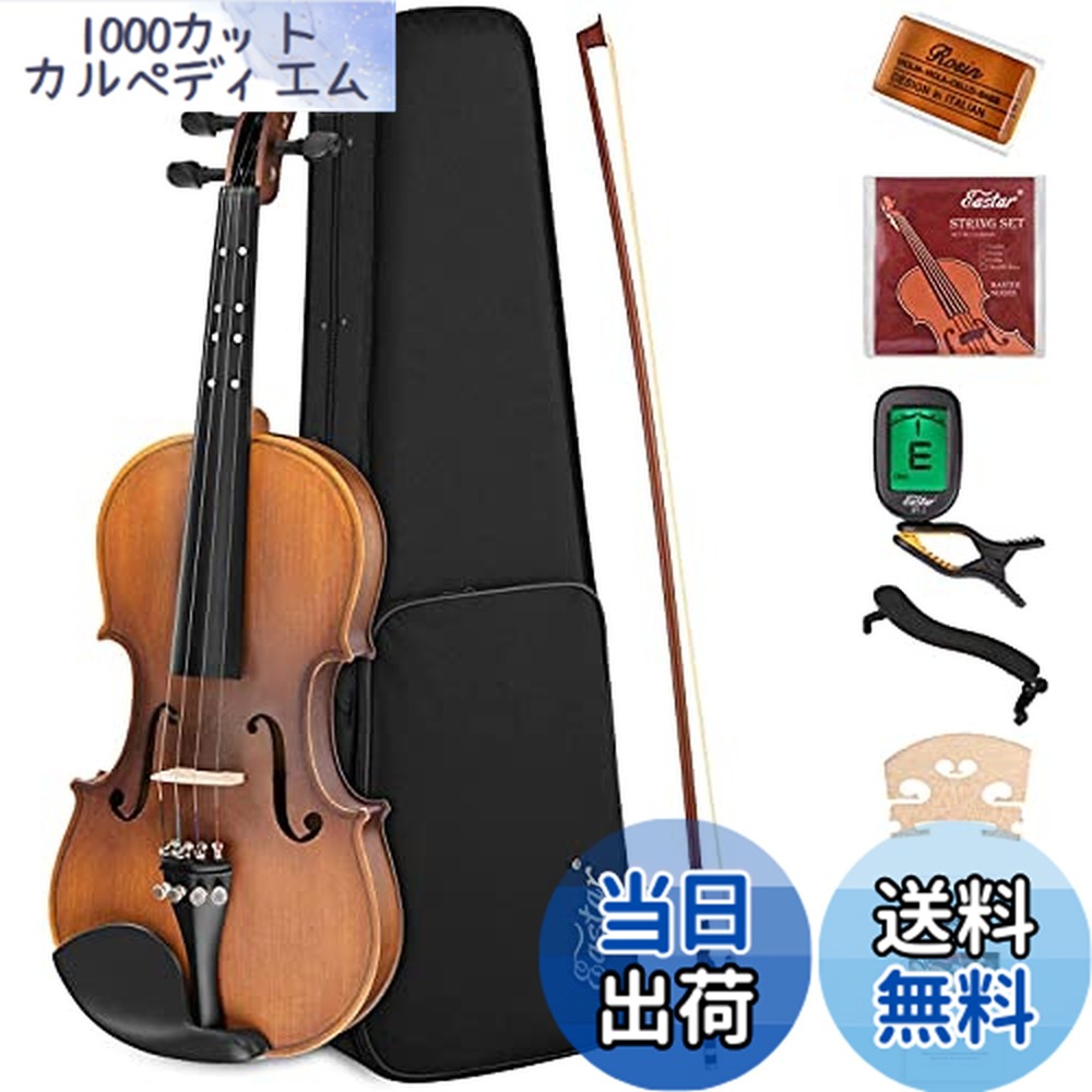 楽天市場】【送料無料】Eastar バイオリン 初心者セット 艶消し 指板