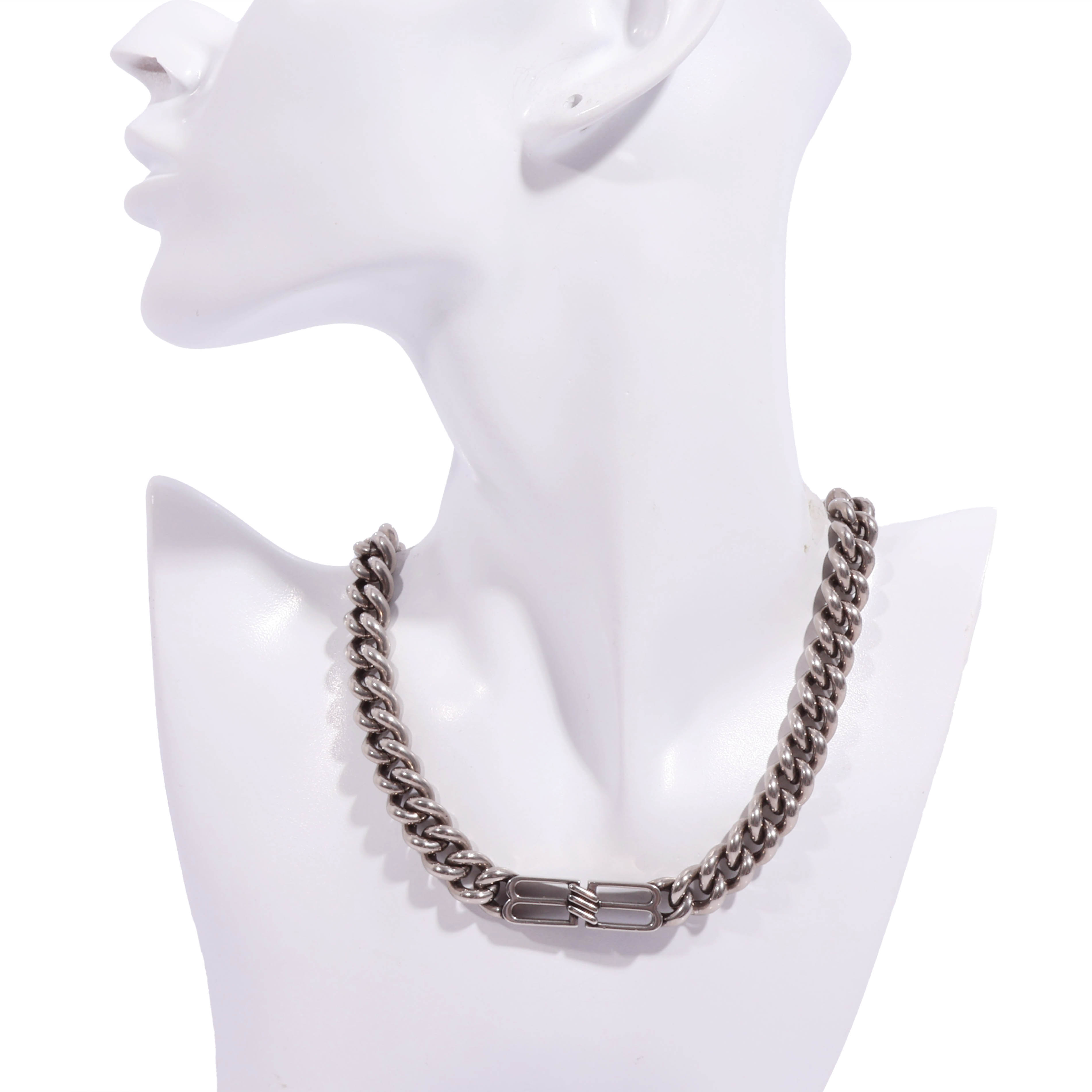 楽天市場】BALENCIAGA(バレンシアガ) BB Icon ネックレス チェーン