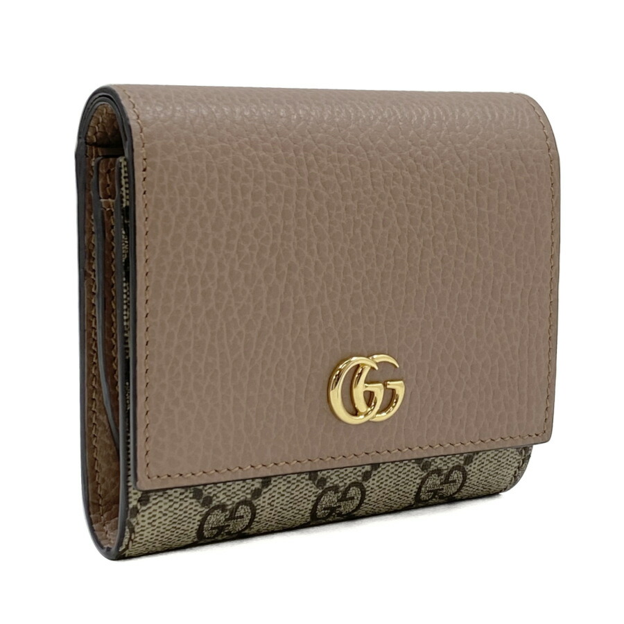 楽天市場】【新品】グッチ GUCCI 財布 二つ折り GGマーモント