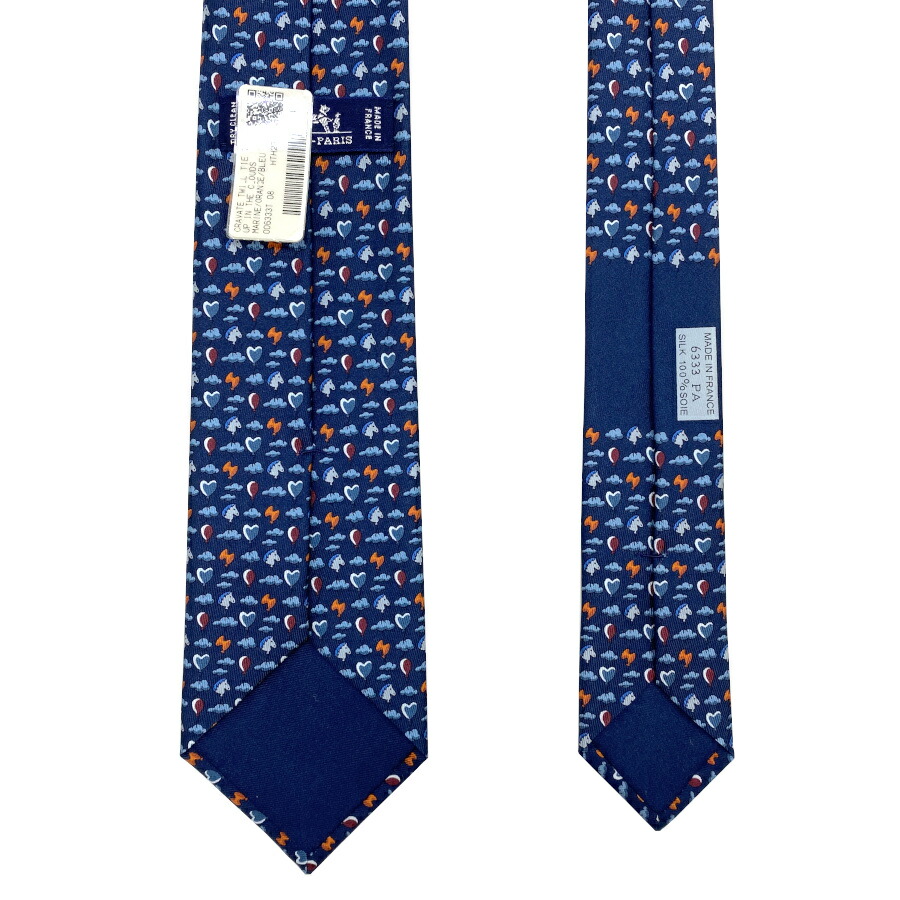 楽天市場】【新品】エルメス HERMES ネクタイ シルクツイルタイ 7cm