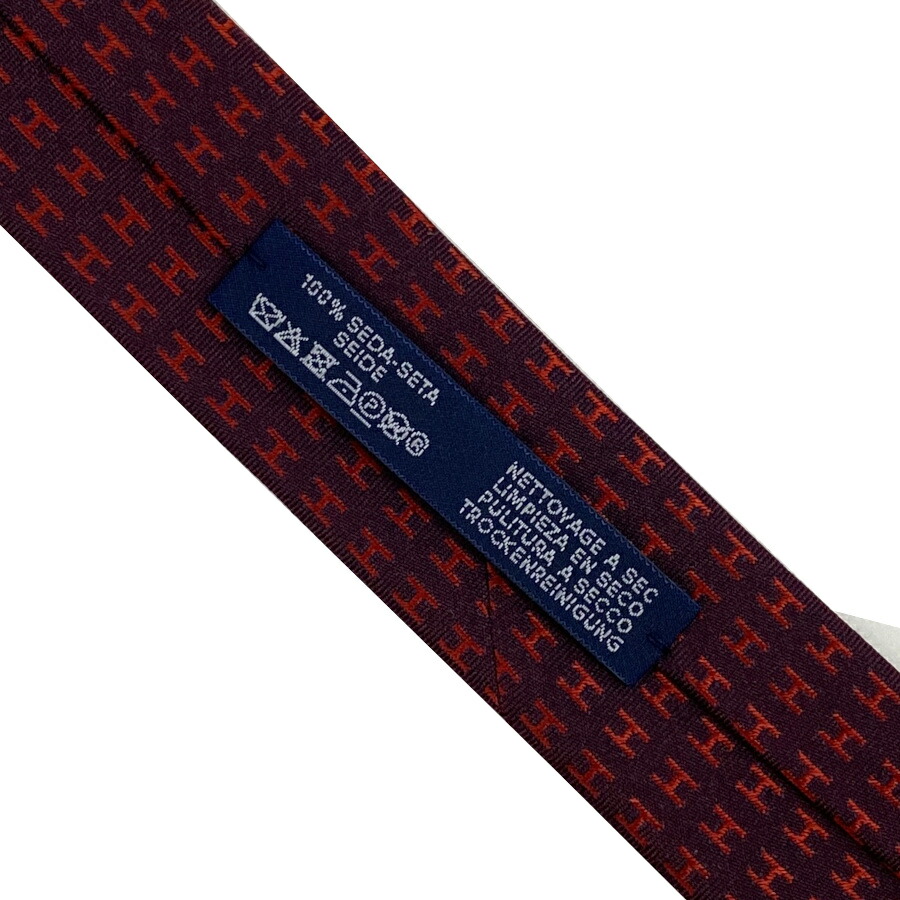 楽天市場】【新品】 エルメス HERMES ネクタイ H織りタイ バイカラー