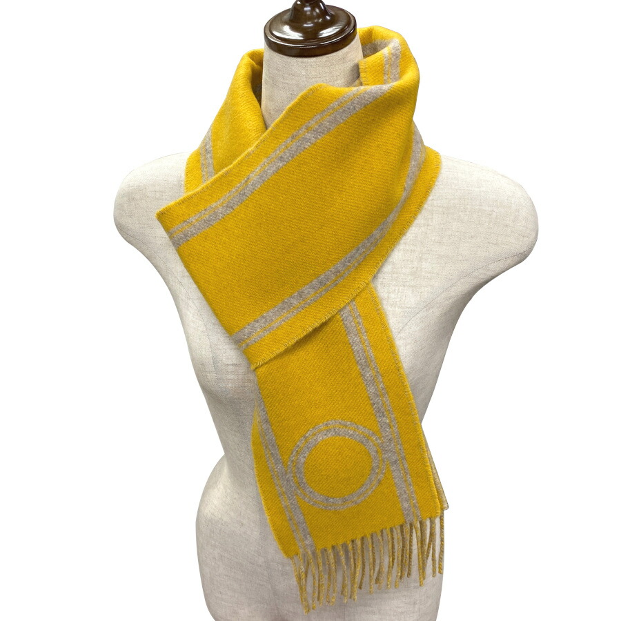 楽天市場】【新品】HERMES エルメス カシミヤマフラー《バンド・ドゥ