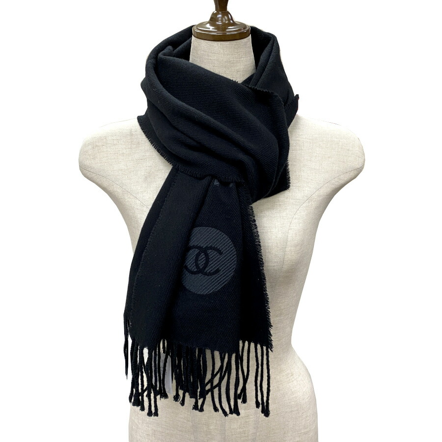 楽天市場】【新品】CHANEL シャネル マフラー カシミヤマフラー ロゴ