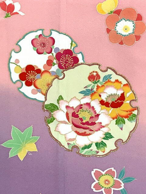 楽天市場】七五三 7歳 女の子用 日本製 正絹 加賀友禅調 ぼかし染め