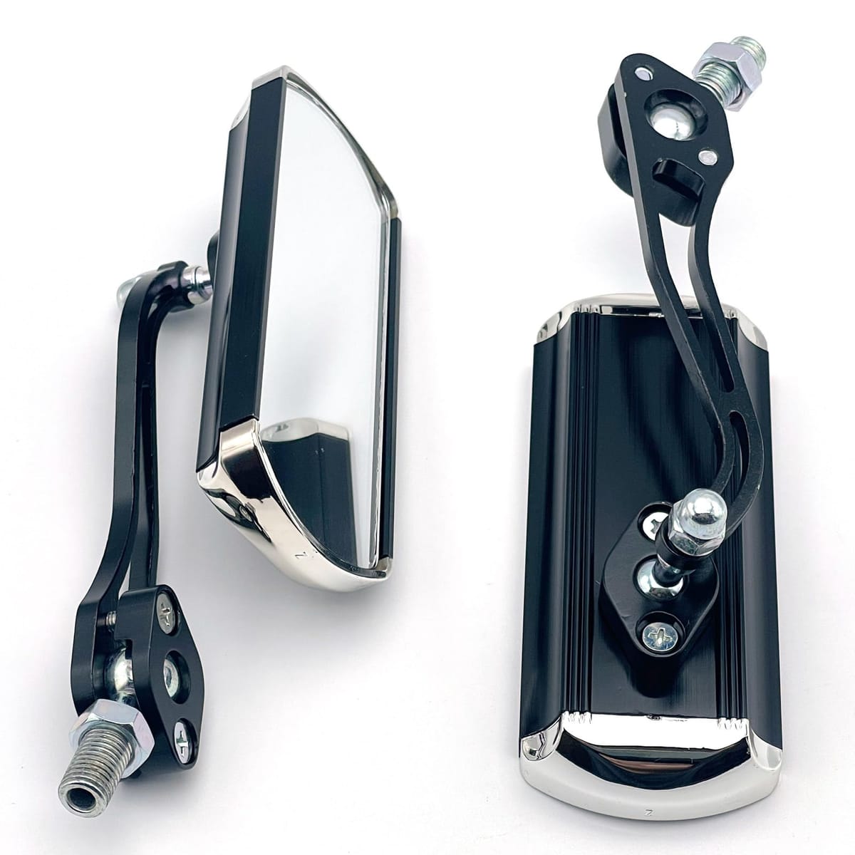 楽天市場】LEXOR クラシック アルミ スクエア ミラー 汎用 10mm 8mm