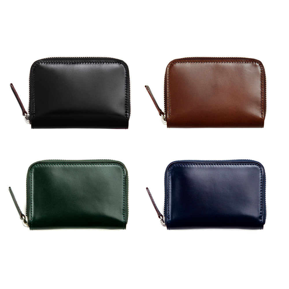 Cordovan Zip Coin Wallet - Cordovan - –Timeless Leather Designs