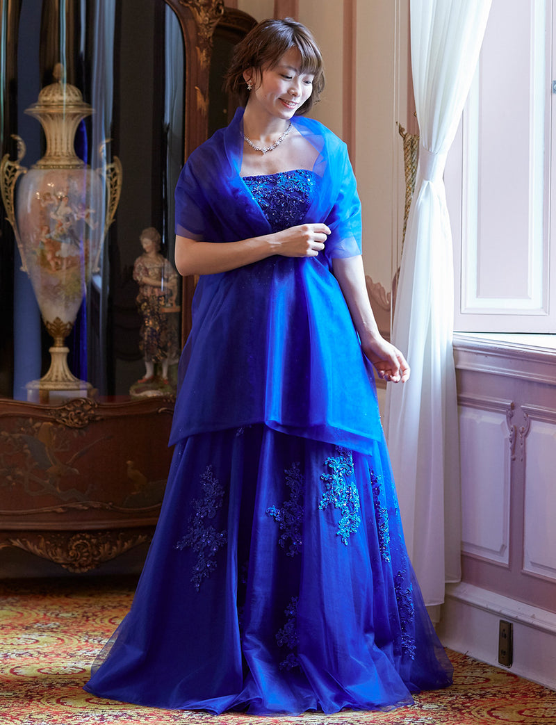 コンクール用ドレス 演奏会ドレス ステージ衣装｜ロイヤルブルー 青