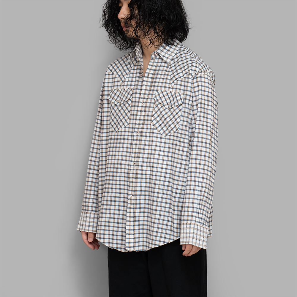 MAATEE&SONS / GUPTA Western (White Plaid) | twelve