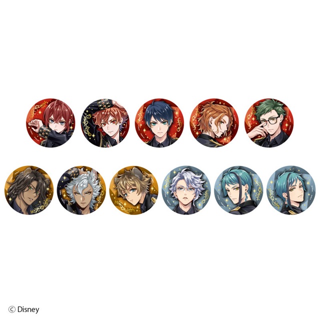 エース・トラッポラ ブレイジングジュエル ブレジュ 缶バッジ ツイステ