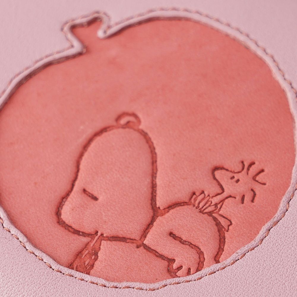 フルーツの窓から覗くスヌーピーの本革財布 No.73532 No.73533 No.73534