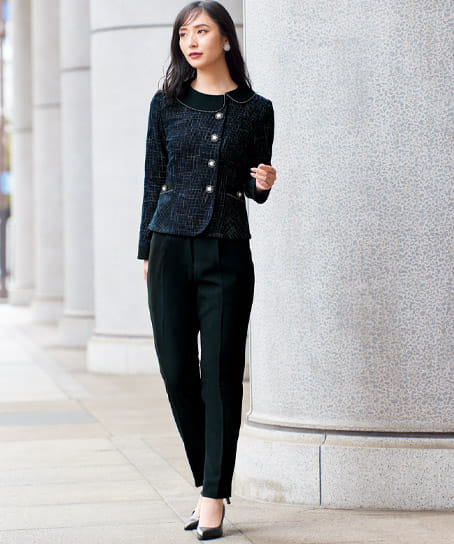 全1色】ジャケット（コスモツイード/エコ素材・裏地なし） 82040