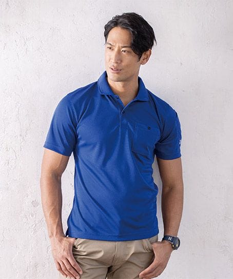 全5色】エコ半袖ポロシャツ（JIS帯電防止規格・吸汗速乾・男女兼用