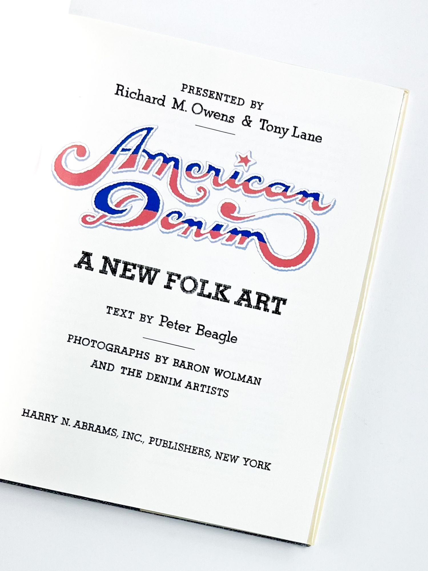 AMERICAN DENIM: A New Folk Art | Richard M. Owens, Tony Lane