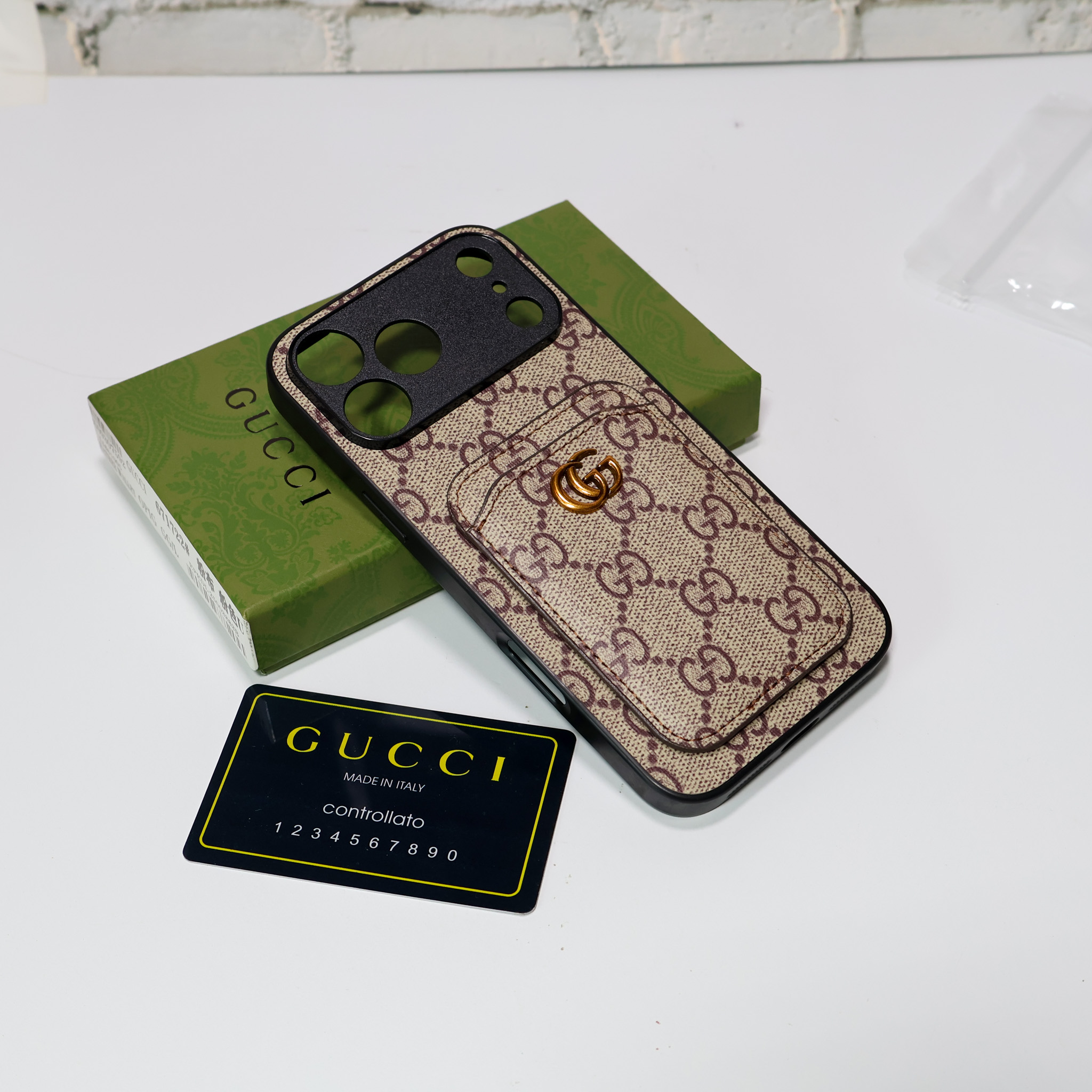 Gucci Phone Case With Card Holder - uCaseSpot