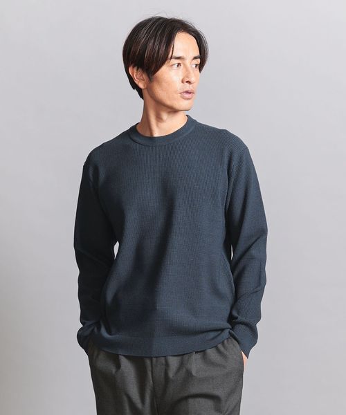 ウールブレンド クルーネック ‐ウォッシャブル‐