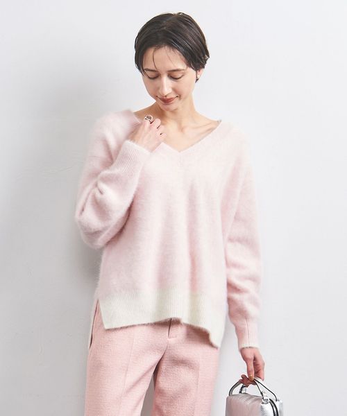 フォックス カシミヤ Vネック ニット
