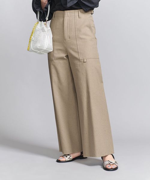 ネップツイル ワイドパンツ