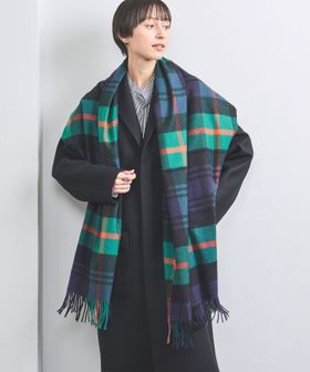 Johnstons of Elgin＞カシミヤ チェック ストール