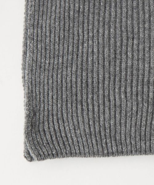 別注】＜Johnstons of Elgin＞GLR ウールカシミヤ リブ マフラー