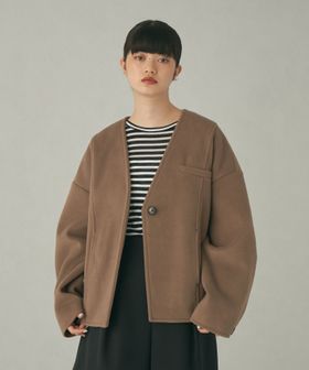 アウトレットのノーカラーコート（ブラウン）の商品一覧｜ユナイテッド