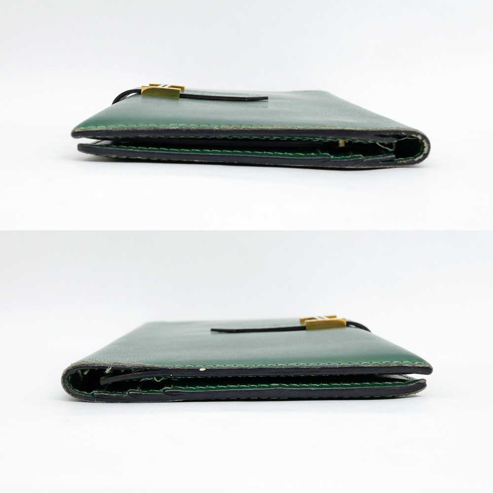 名東】【HERMES】エルメス ベアン クラシック ボックスカーフ グリーン