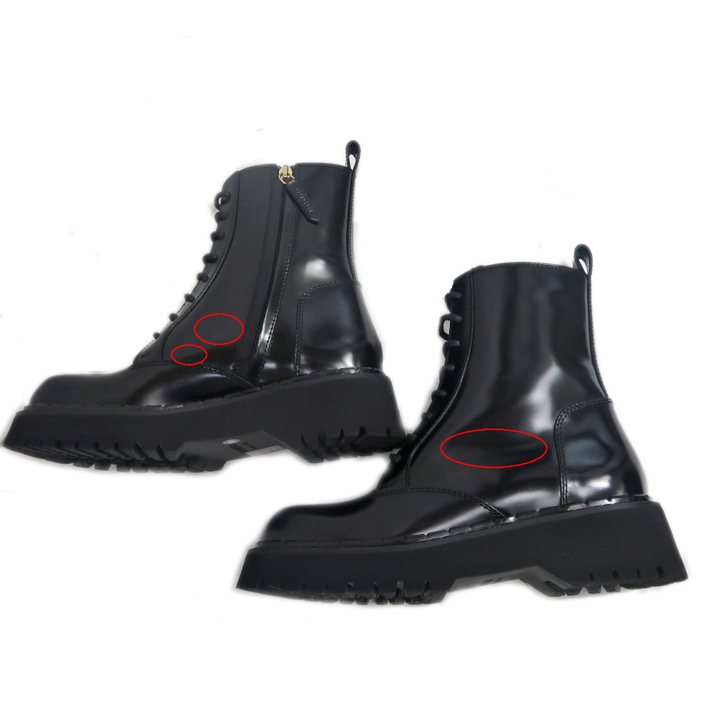 名東】【GUCCI】グッチ アンクルブーツ 794394 サイズ38 1/2 ブラック