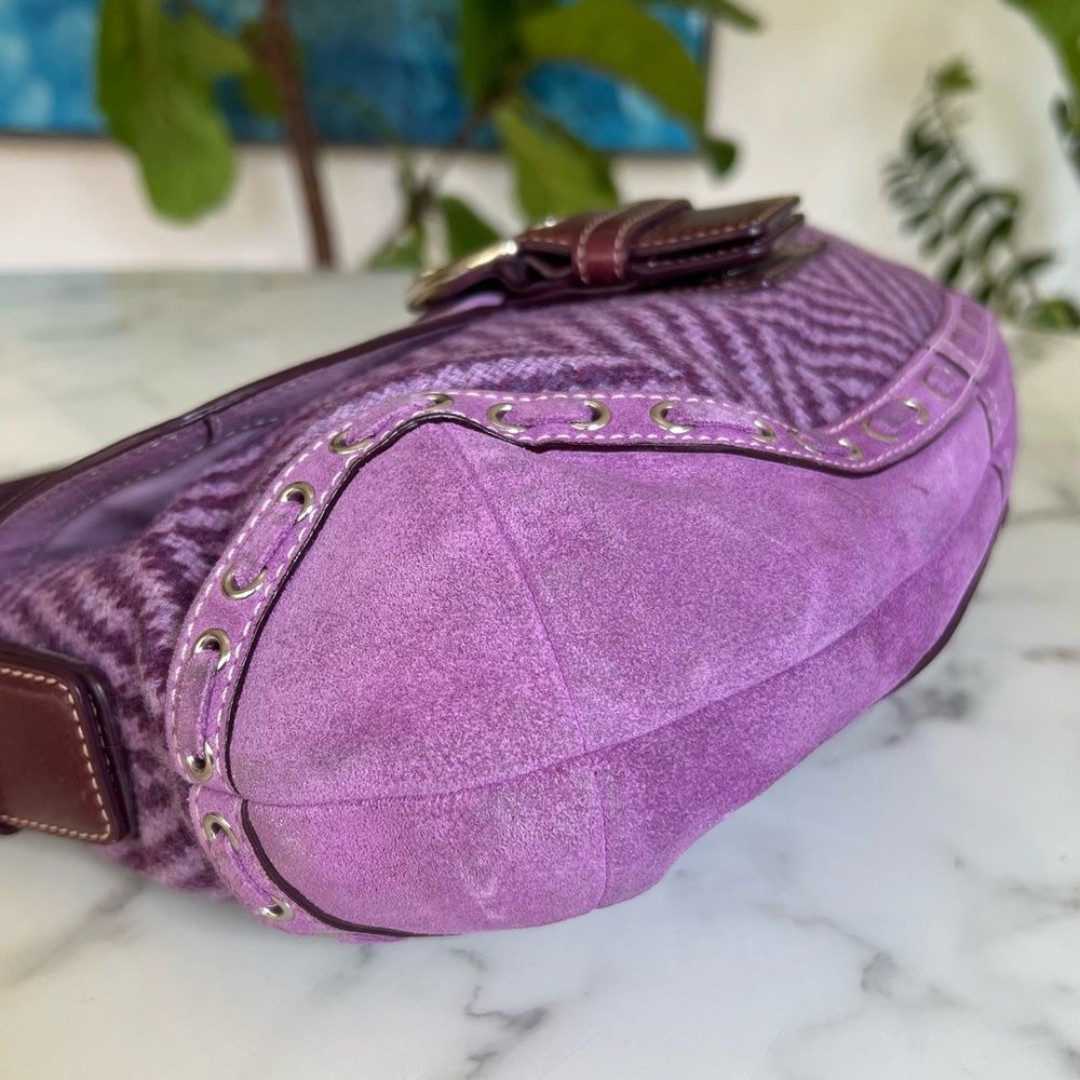 COACH Vintage Y2K Soho Wool Tweed Suede | Mercari