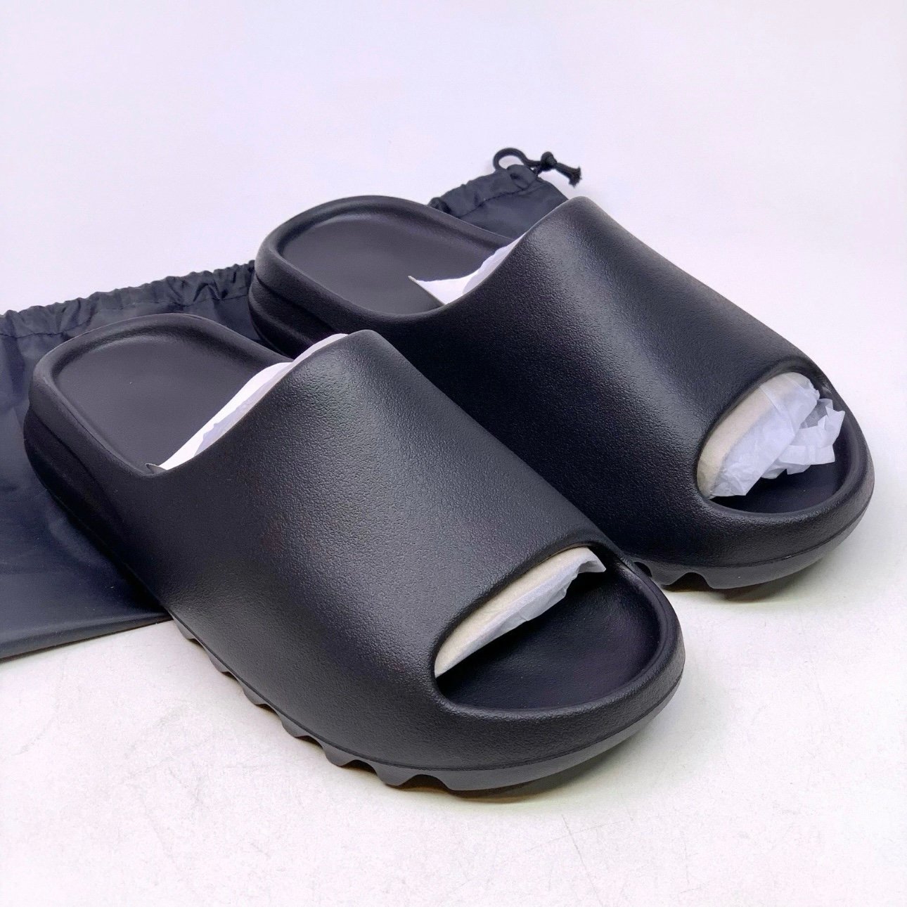 Yeezy Slides Black YS-01 Brand New AUTHENTIC | Mercari