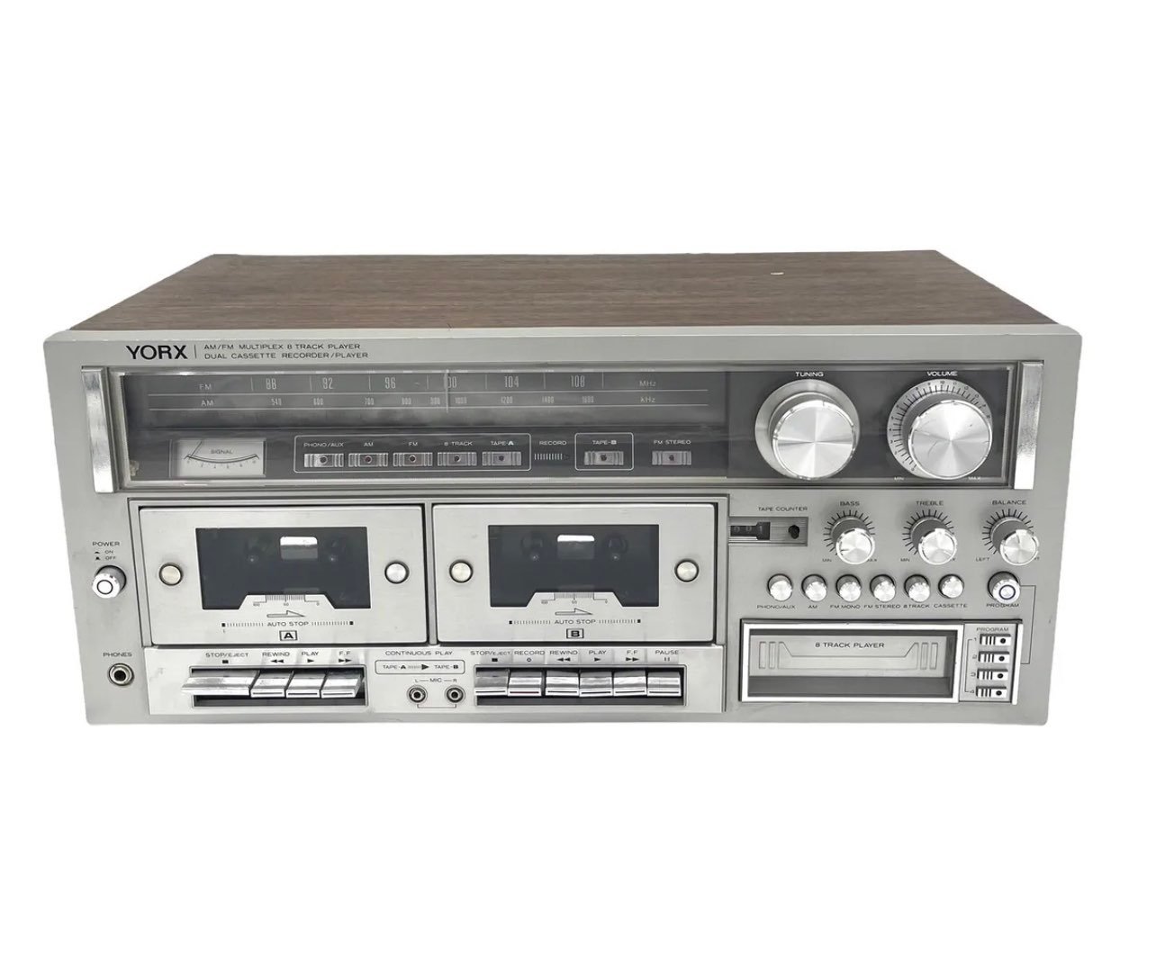 Vtg Yorx AM / FM Multiplex 8 Track Player | Mercari