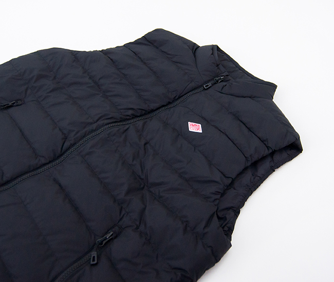 DANTON ダントン メンズ ミドルダウン ジップスタンドカラーベスト［DT