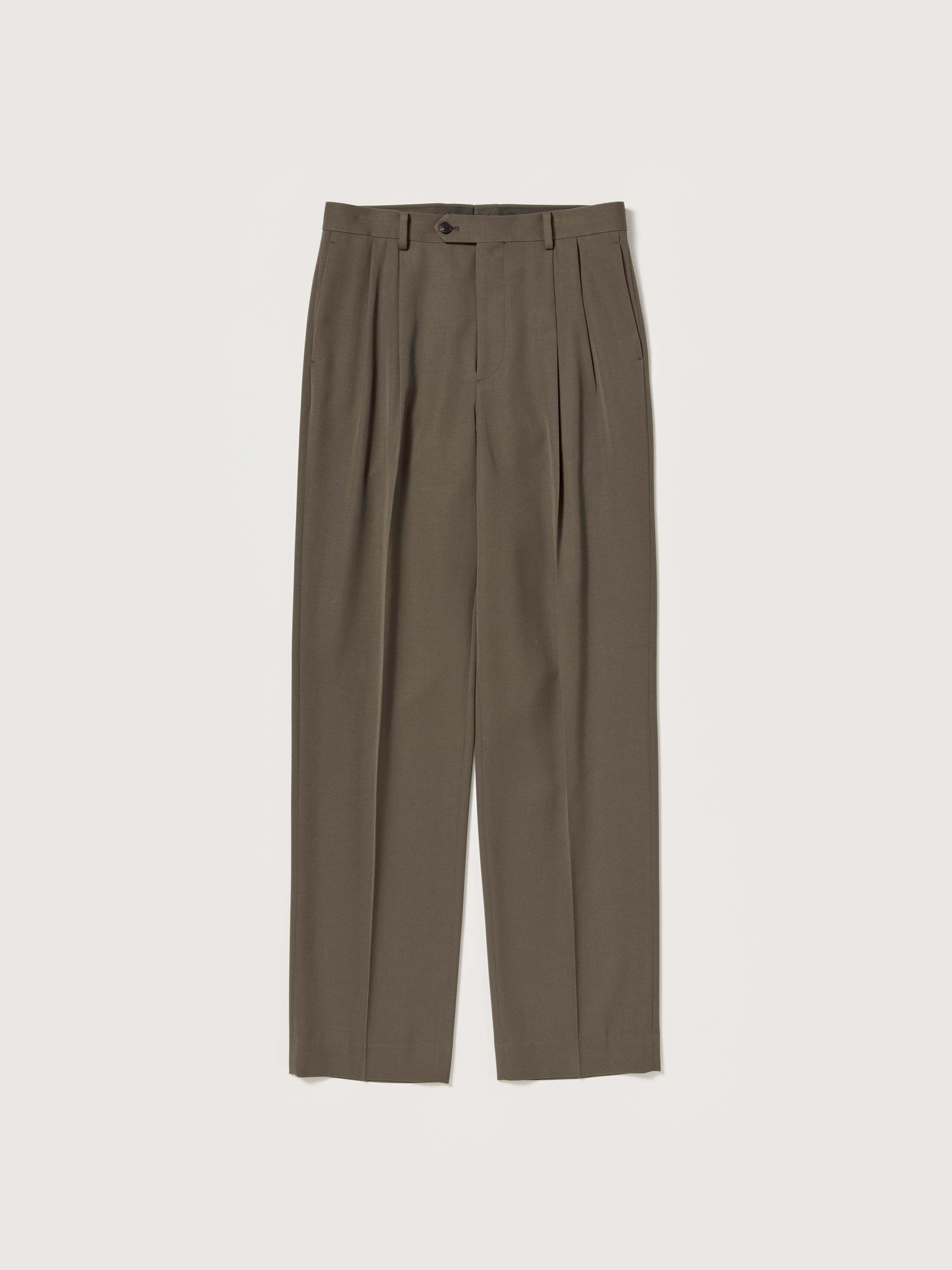 AURALEE LIGHT WOOL MAX GABARDINE TWO-TUCK SLACKS – unexpected store