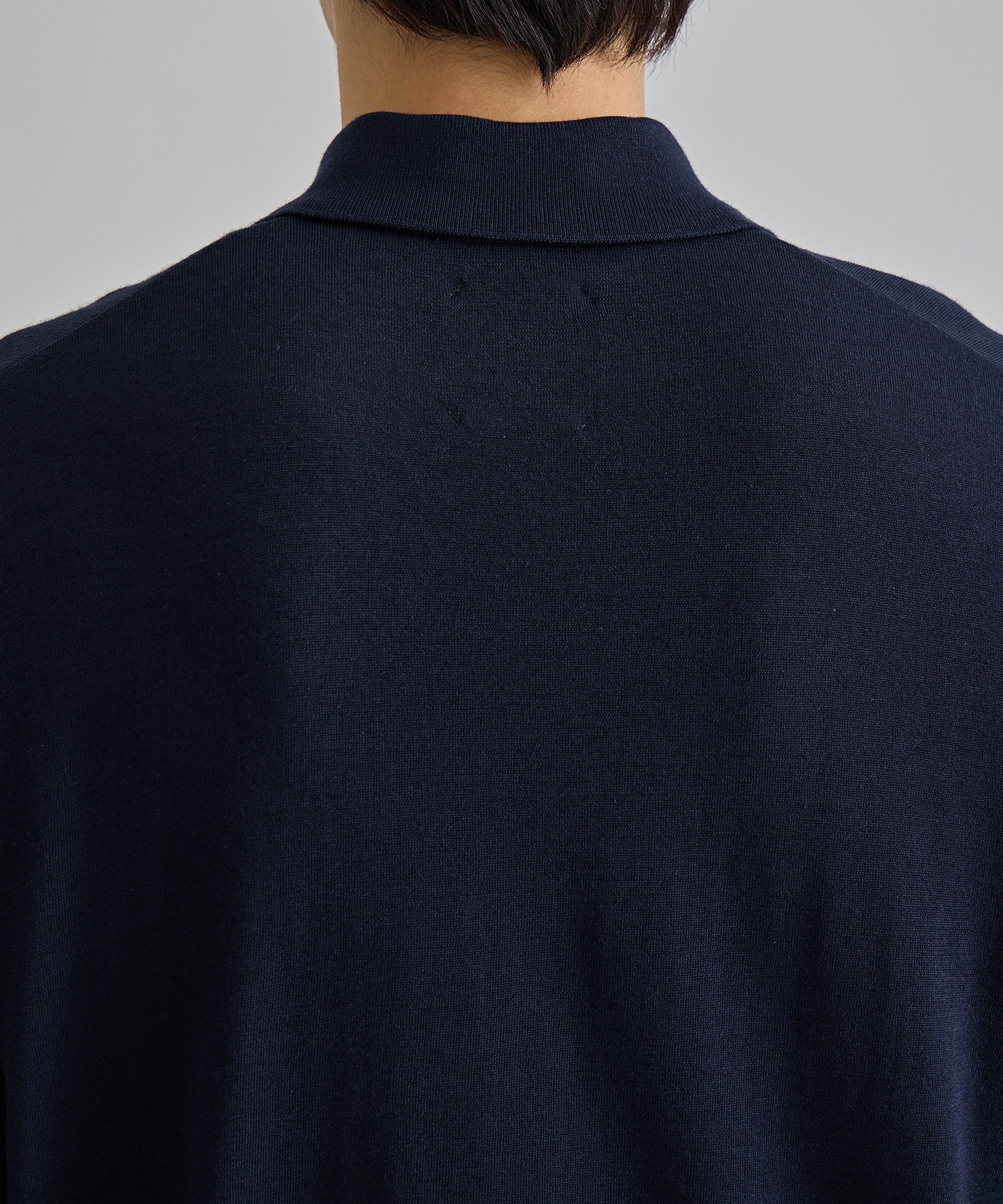 残りわずか｜再入荷なし〉LORO PIANA CASHMERE SILK KNIT POLO(1 DARK