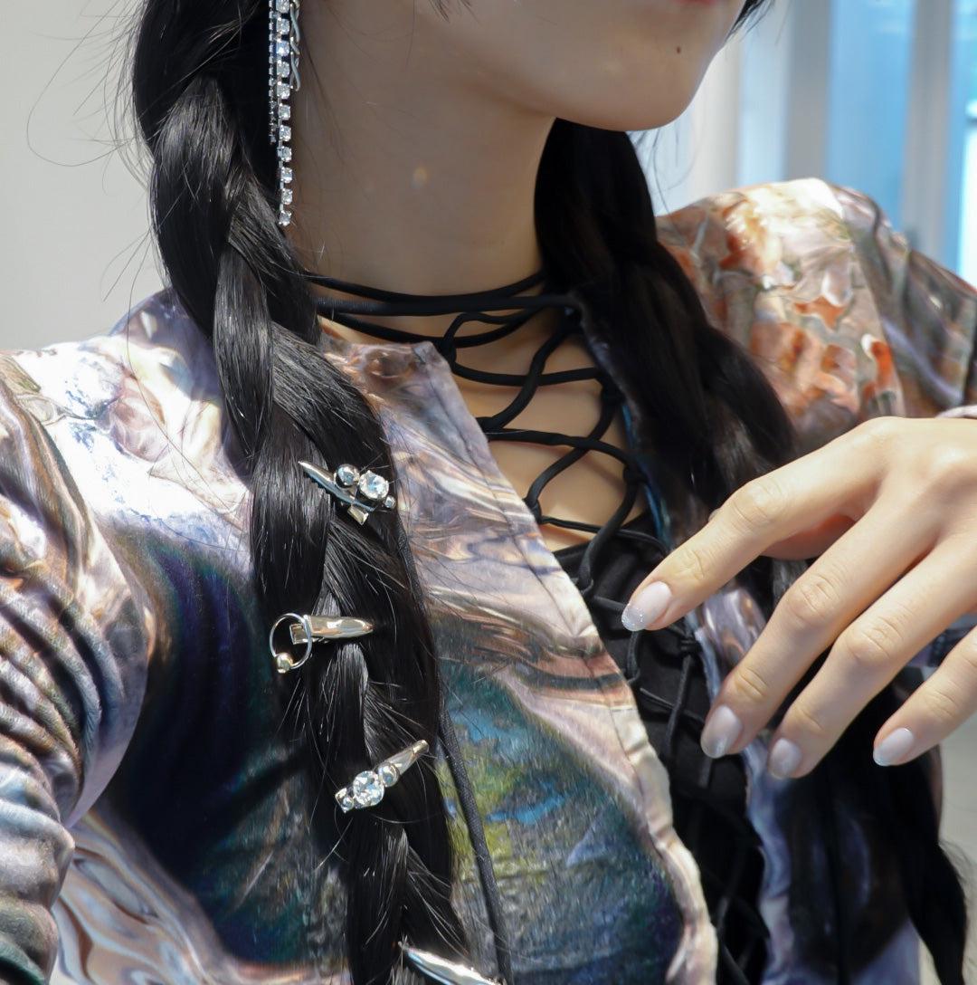 Justine Clenquet シルバー ヘアピン Maisie hair clip – unigem