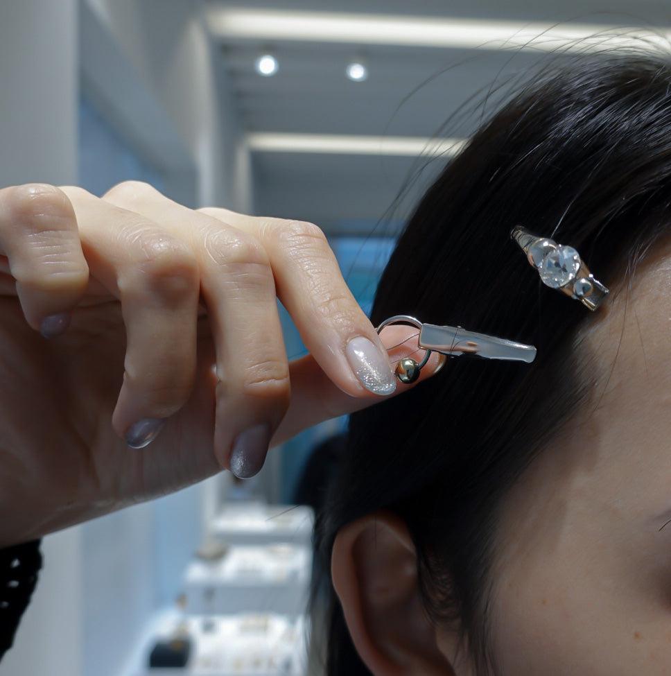 Justine Clenquet シルバー ヘアピン Maisie hair clip – unigem