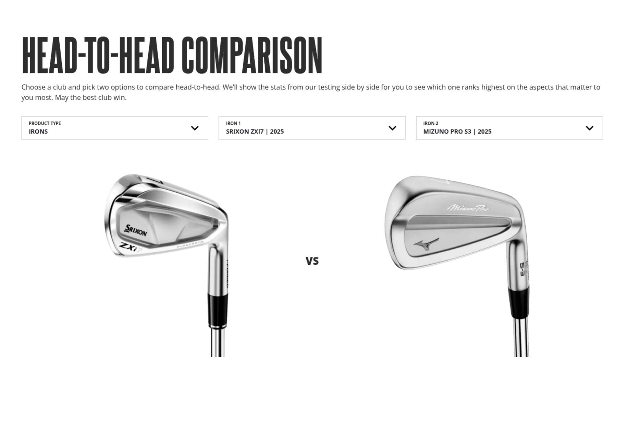 Head To Head: Srixon ZXi7 Versus Mizuno Pro S3 | MyGolfSpy