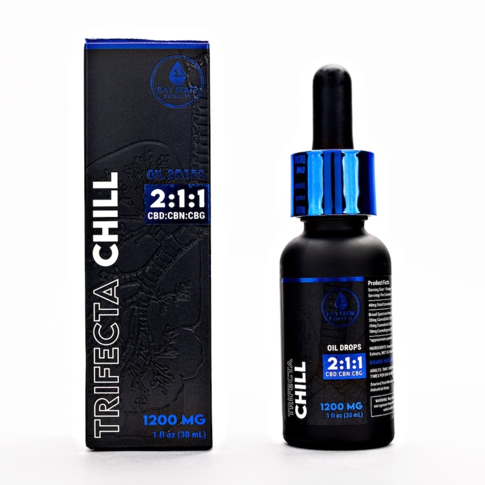 Shop Bay State Hemp Company - Hemp-Derived CBD:CBN:CBG Chill Oil
