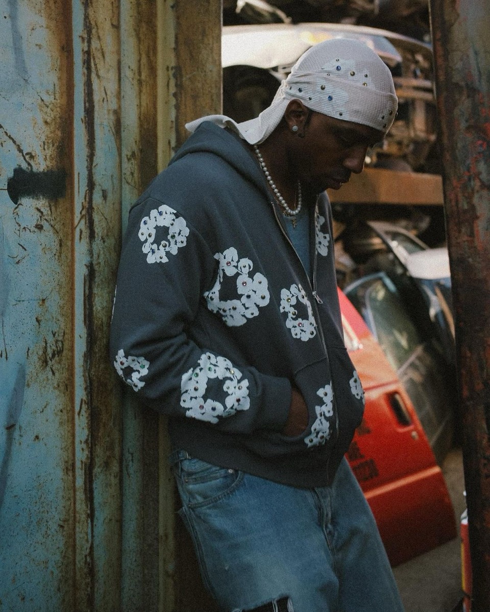 DENIM TEARS デニムティアーズ RHINESTONE COTTON WREATH DURAG ライン