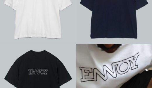 ENNOY『ELECTRIC LOGO EMB T-SHIRT』の抽選販売が国内7月26日より受付