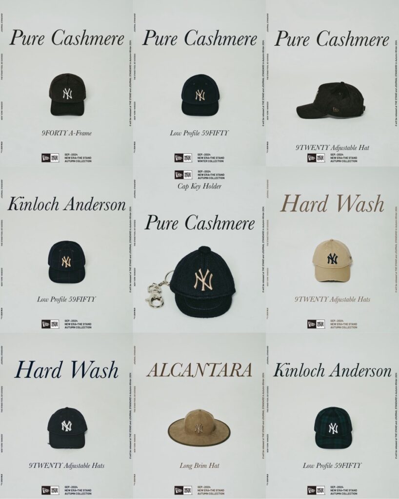 New Era®︎ for JOURNAL STANDARD 24AW 別注コレクションが国内好評