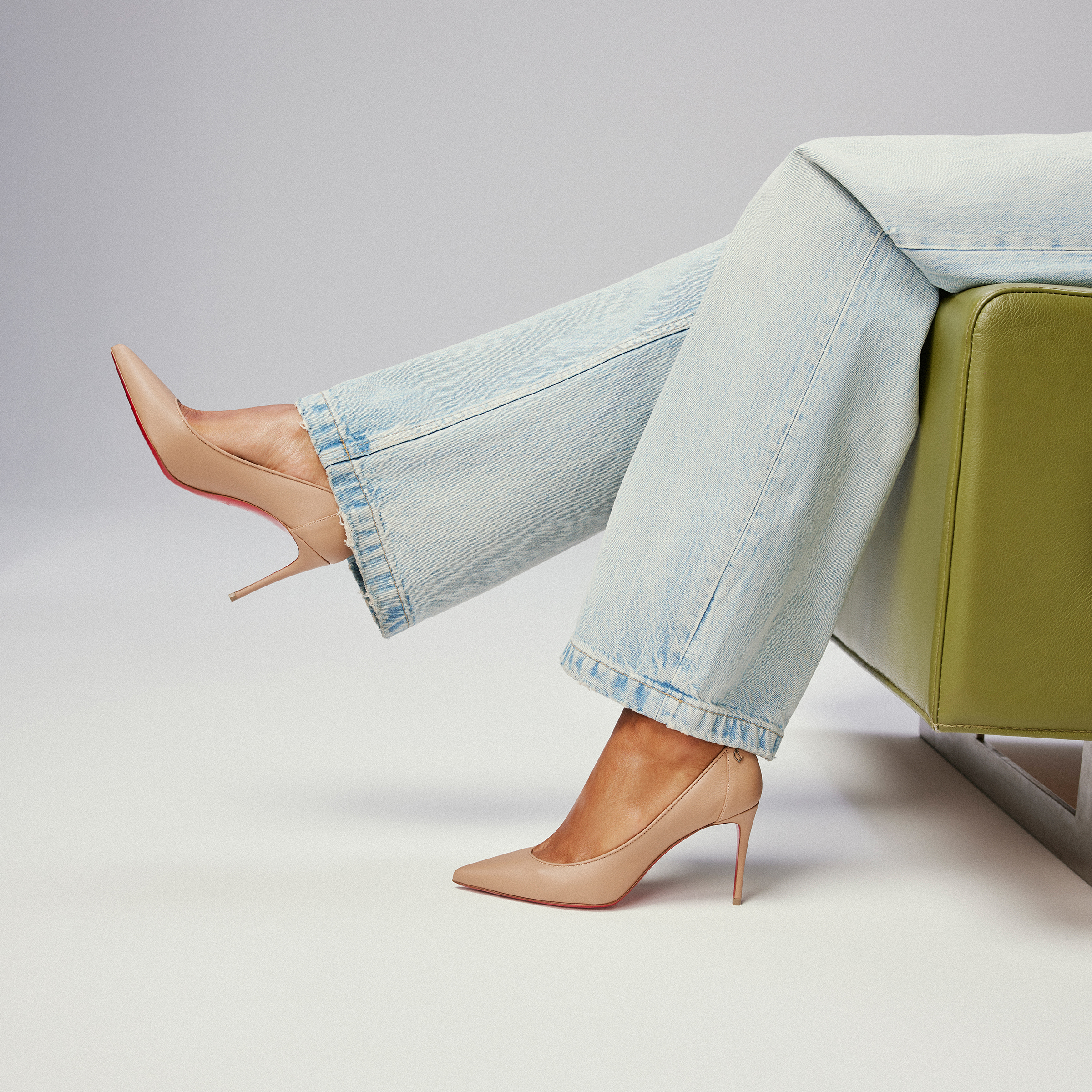 Sporty Kate - 85 mm Pumps - Lamb nappa leather - Blush - Women