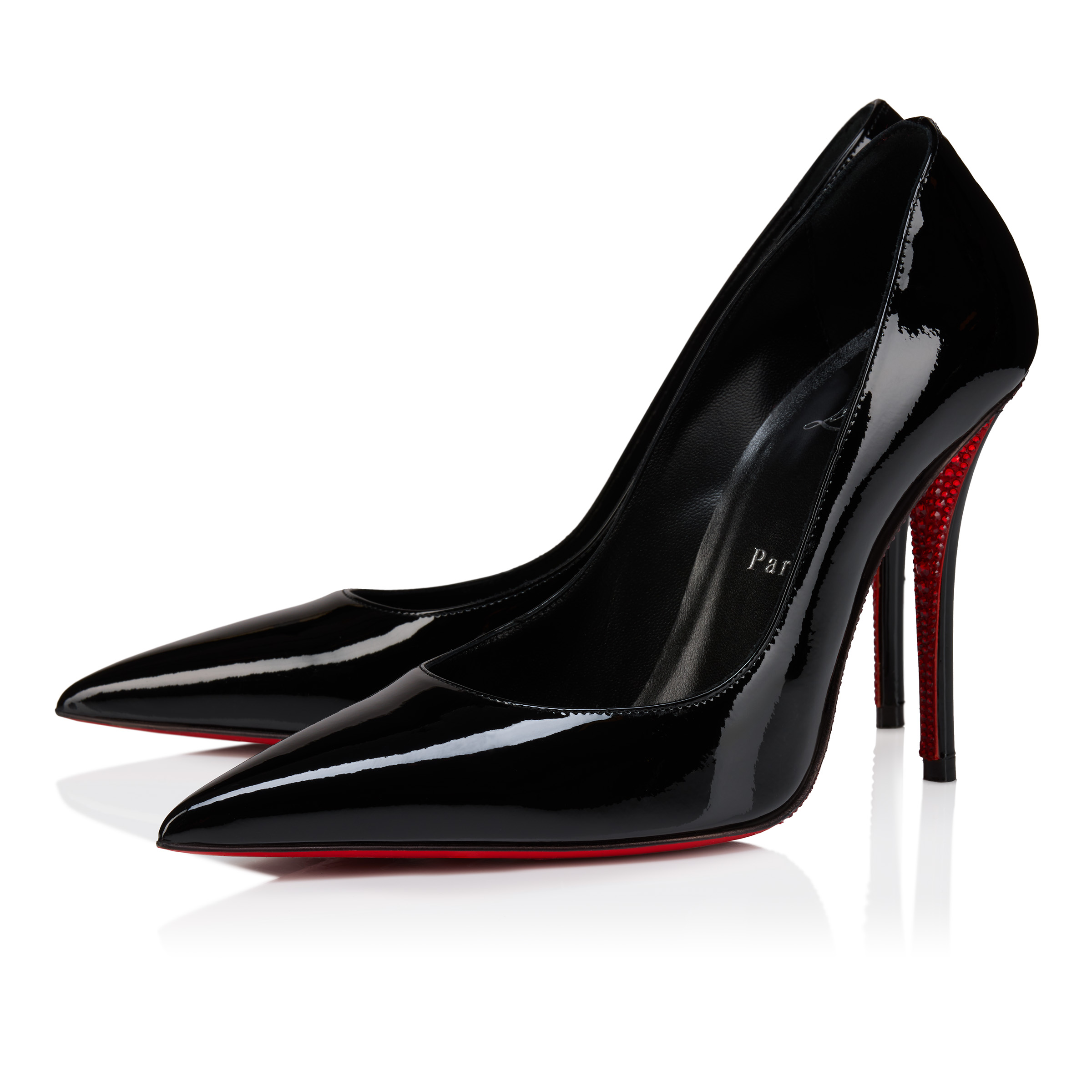 Miss Z Suola Strass - 100 mm Pumps - Patent calf leather - Black