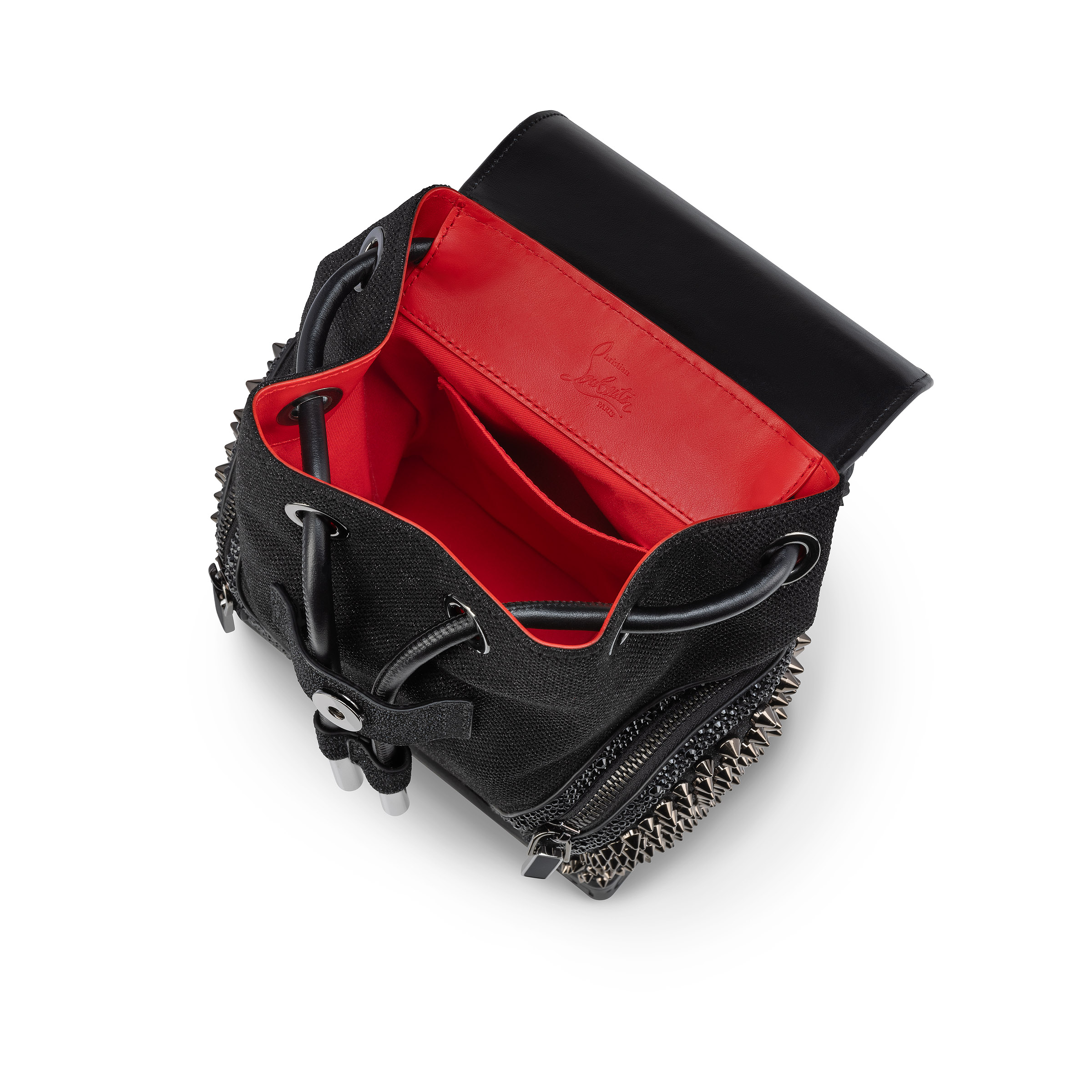 Explorafunk small - Backpack - Fabric, veau velours and spikes